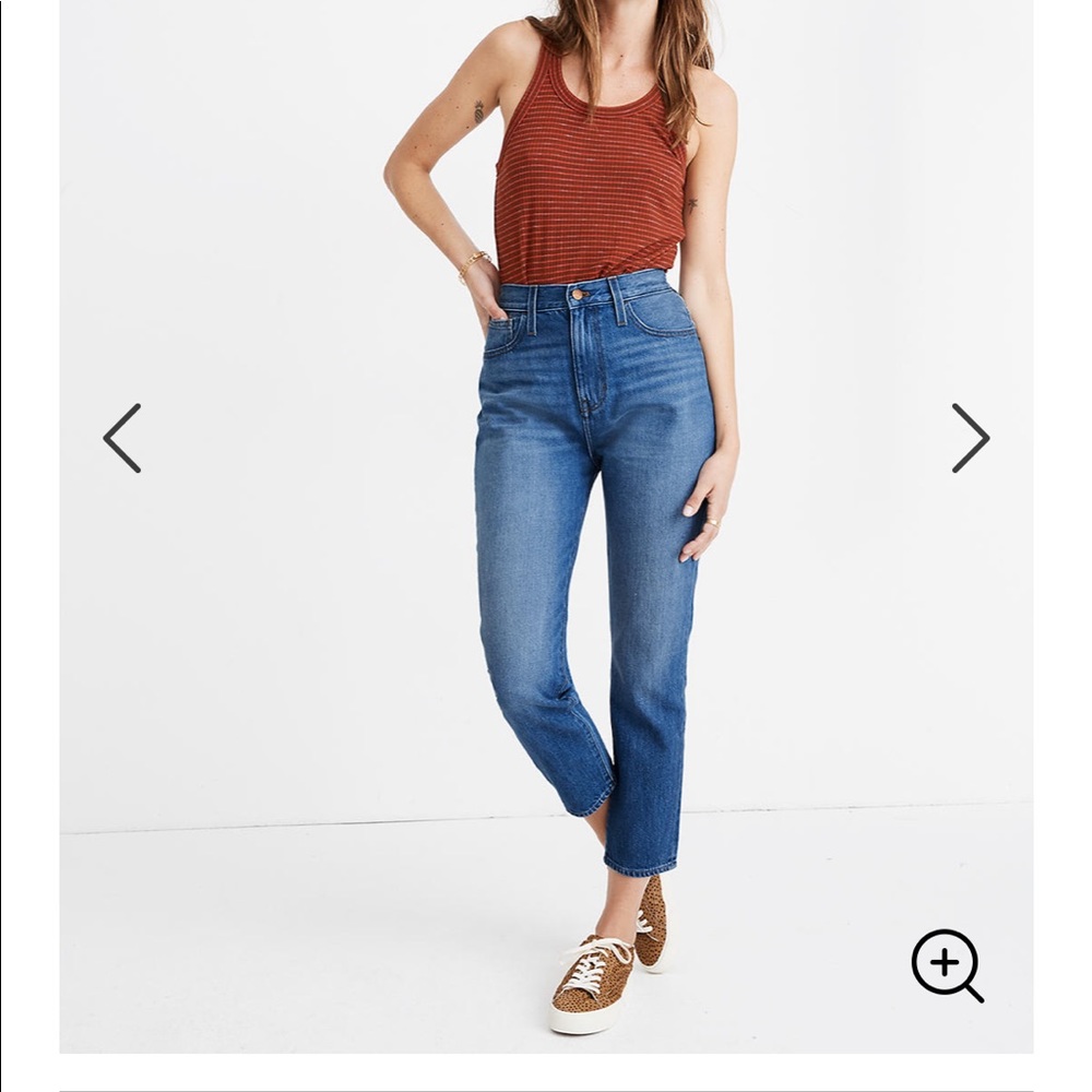 Madewell Mom Jeans in Stratford wash barely worn